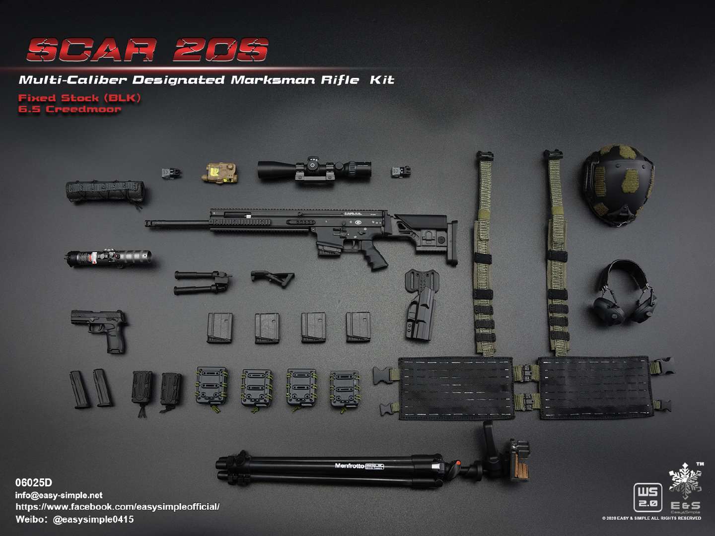 1/6 SCAR 20S series weapon