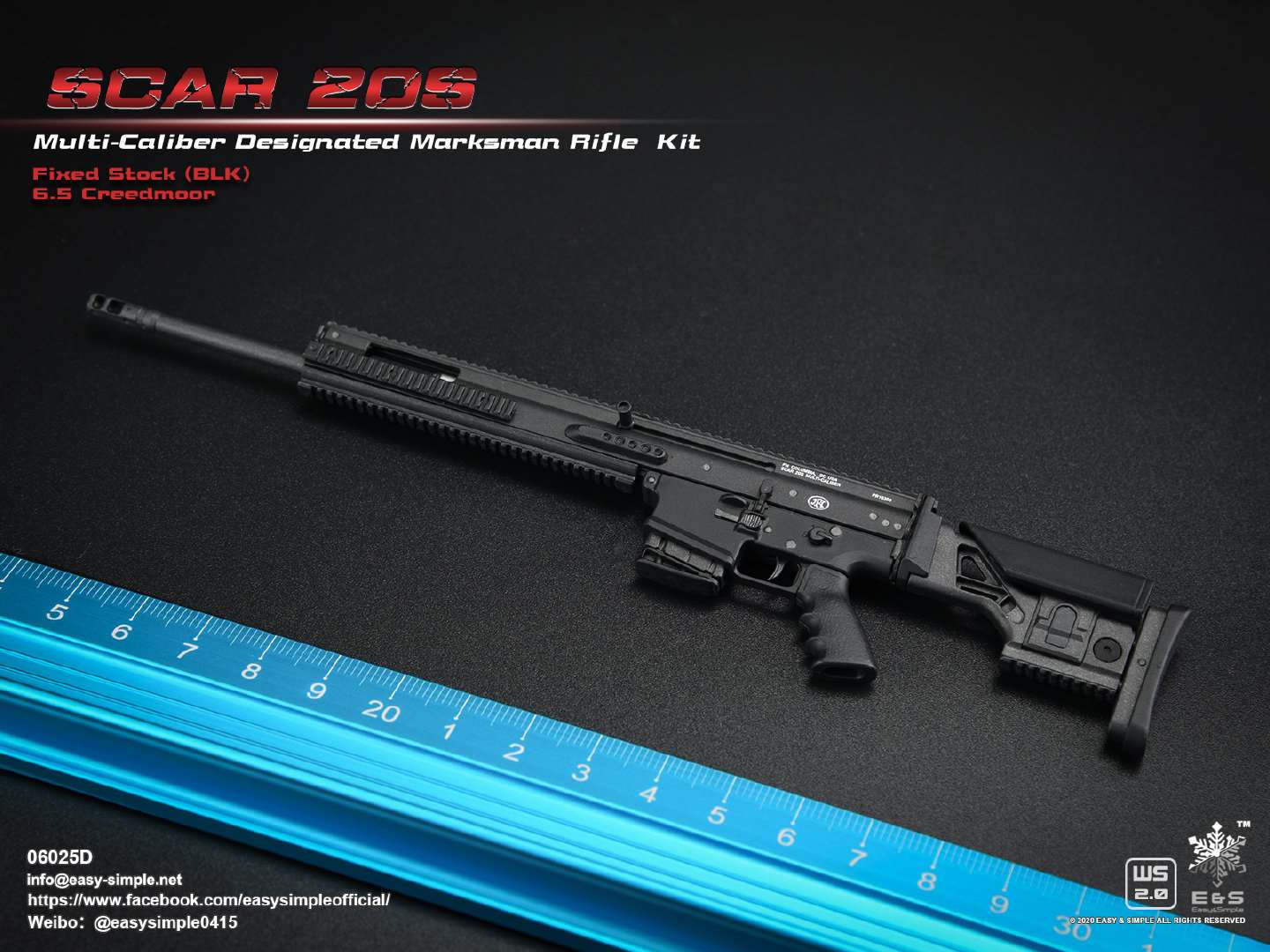 1/6 SCAR 20S series weapon