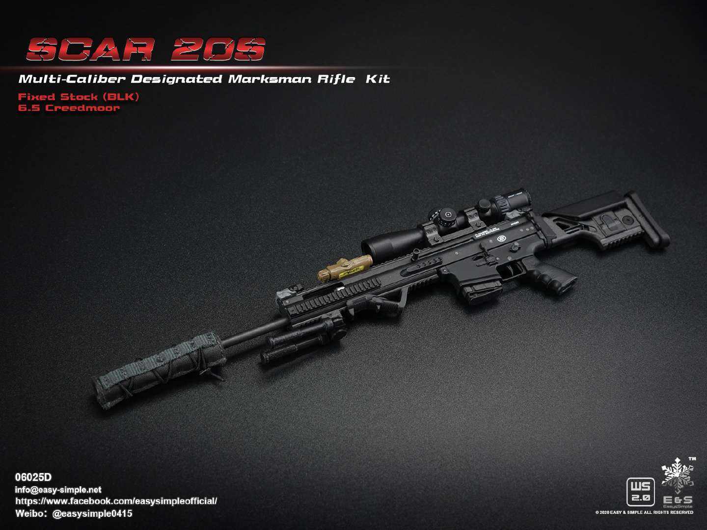1/6 SCAR 20S series weapon