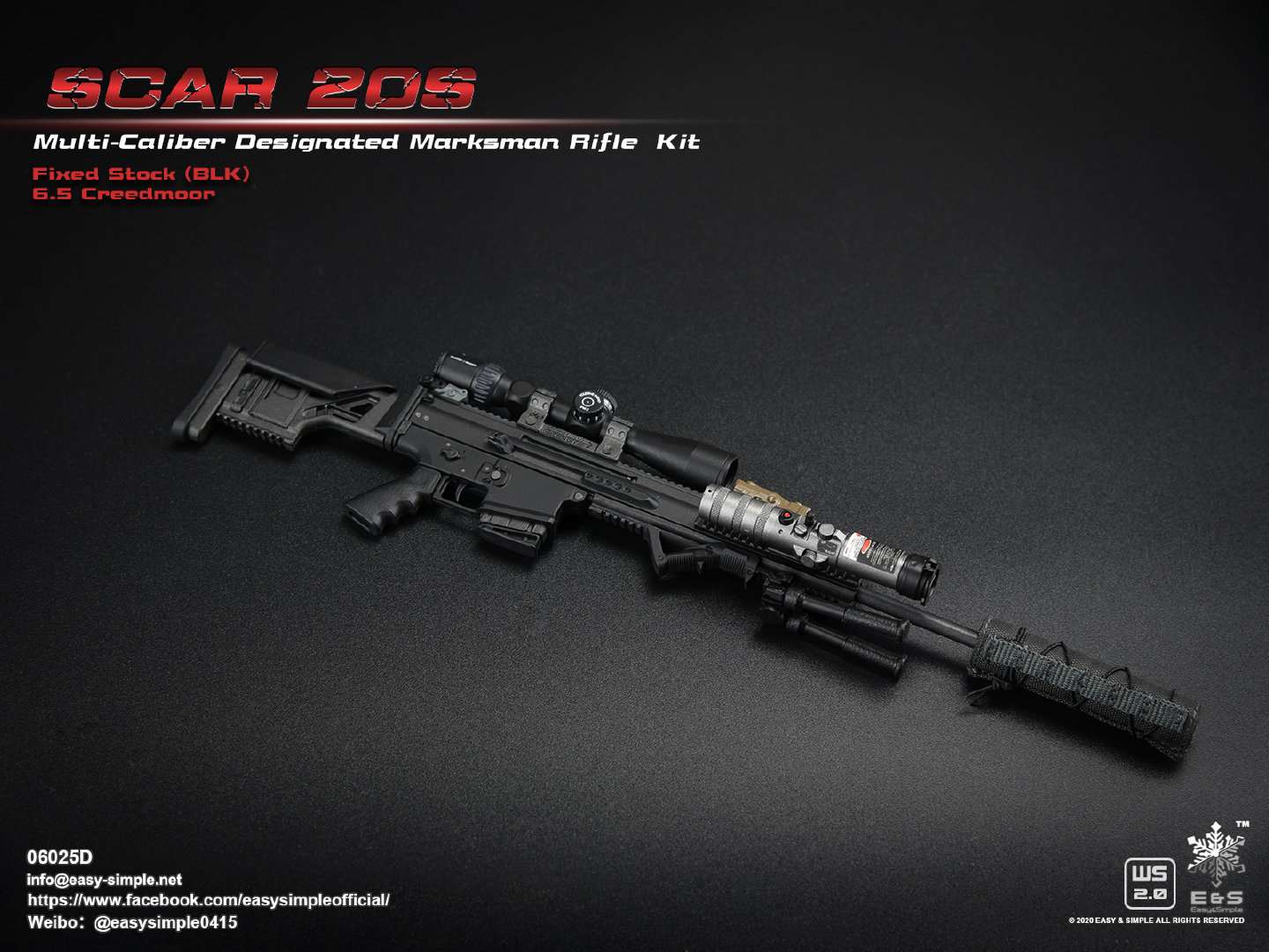 1/6 SCAR 20S series weapon
