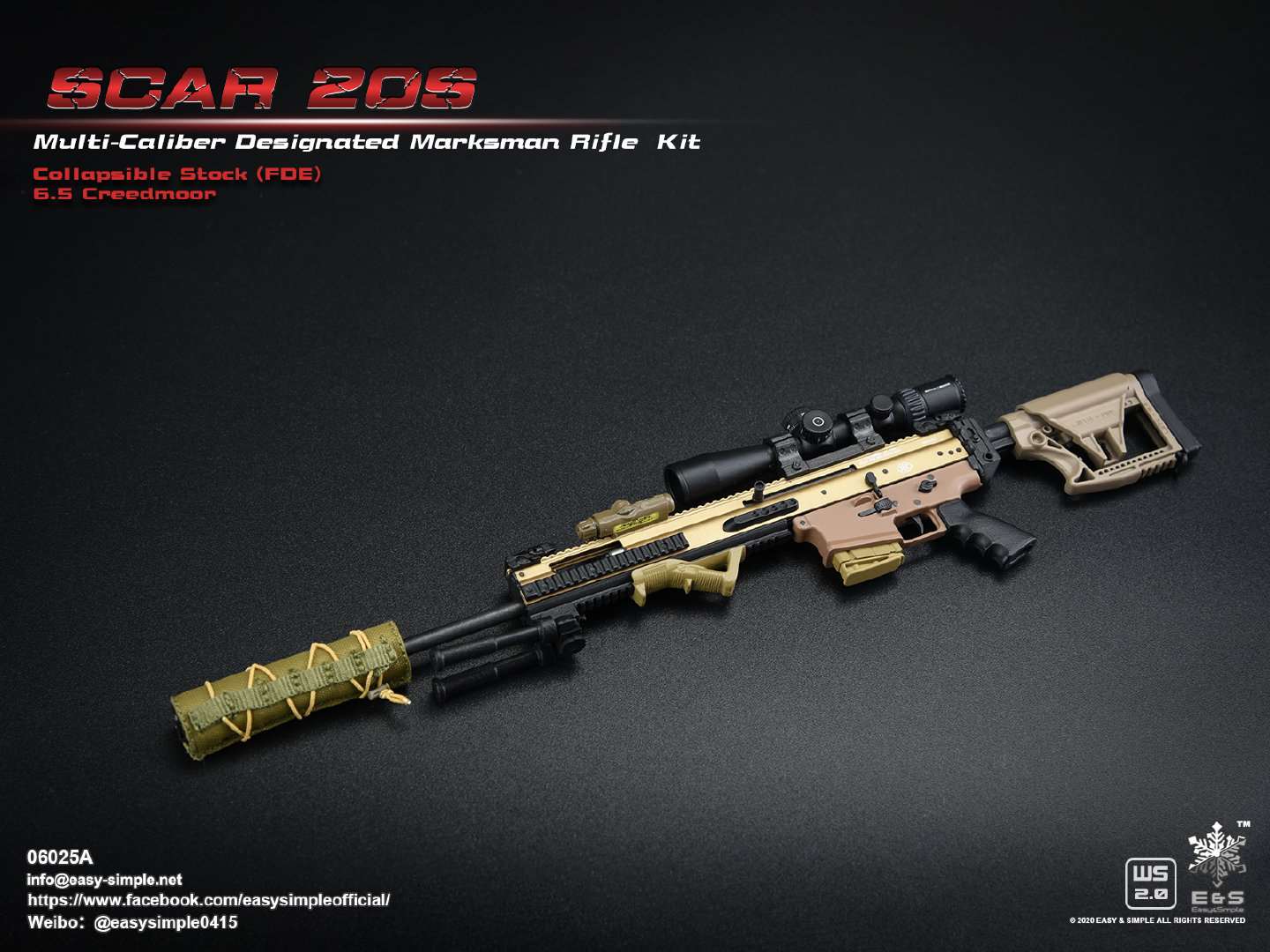 1/6 SCAR 20S series weapon