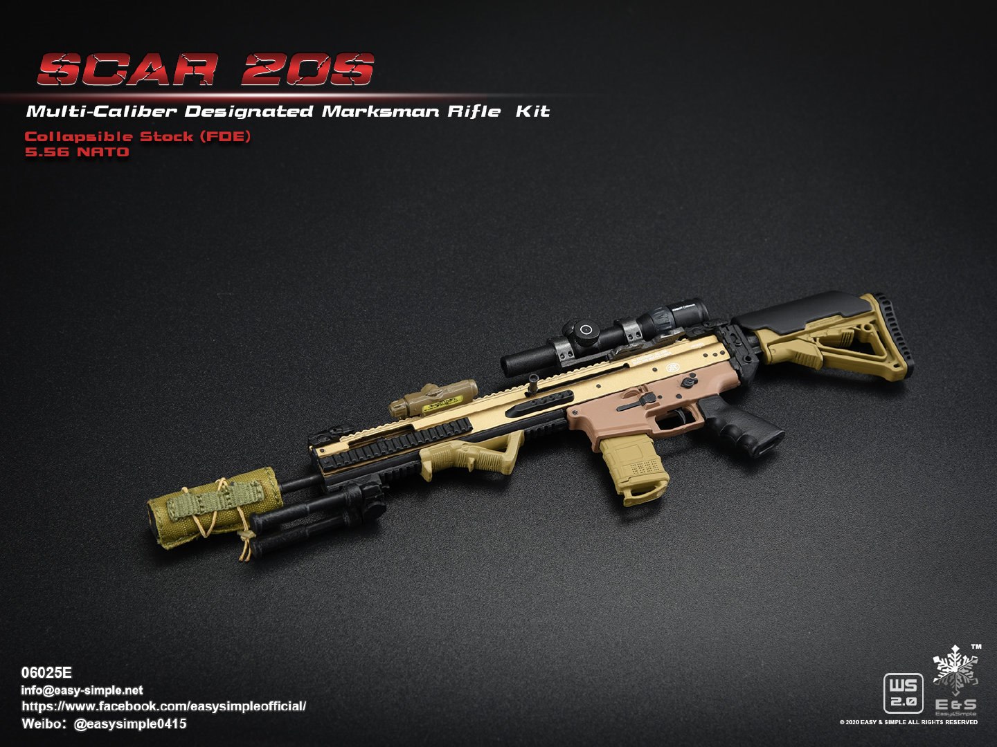 1/6 SCAR 20S series weapon