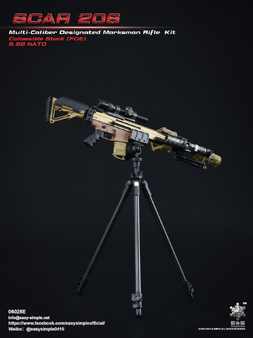 1/6 SCAR 20S series weapon