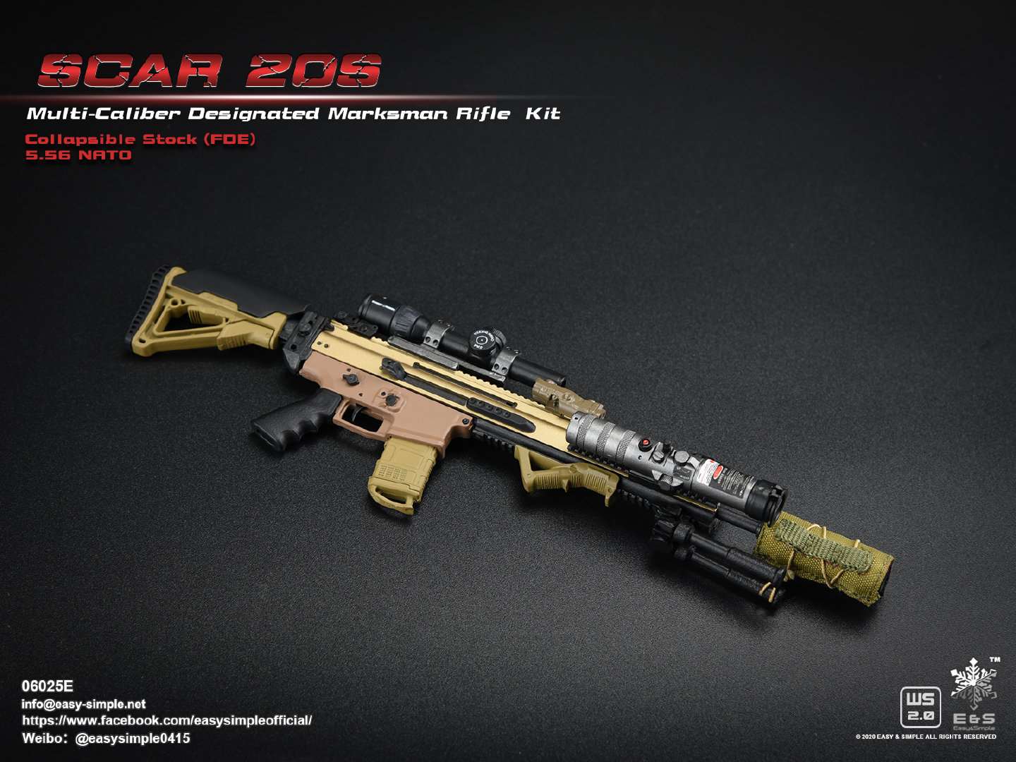 1/6 SCAR 20S series weapon