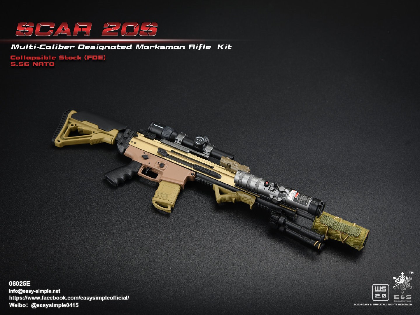 1/6 SCAR 20S series weapon