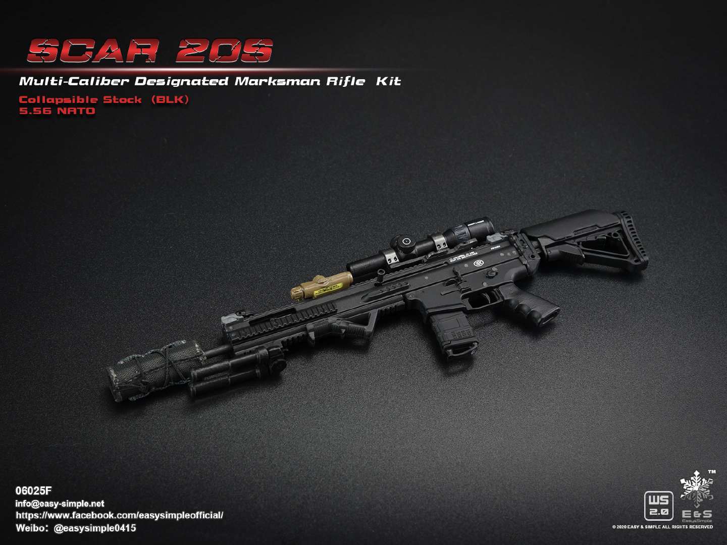 1/6 SCAR 20S series weapon