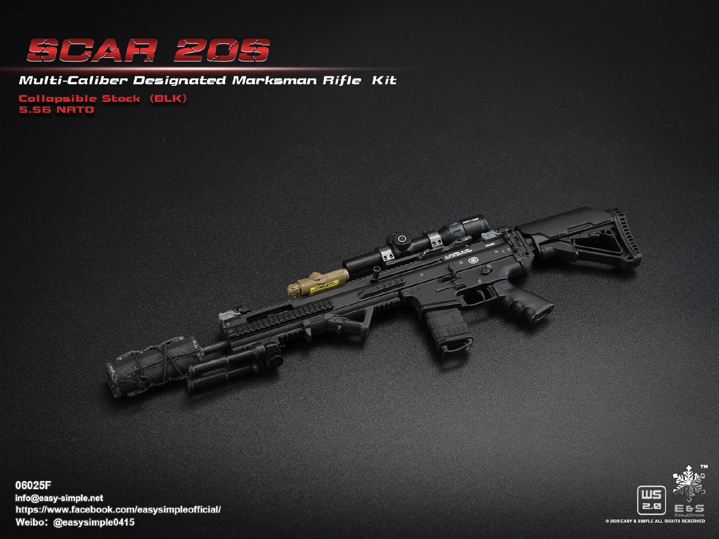 1/6 SCAR 20S series weapon