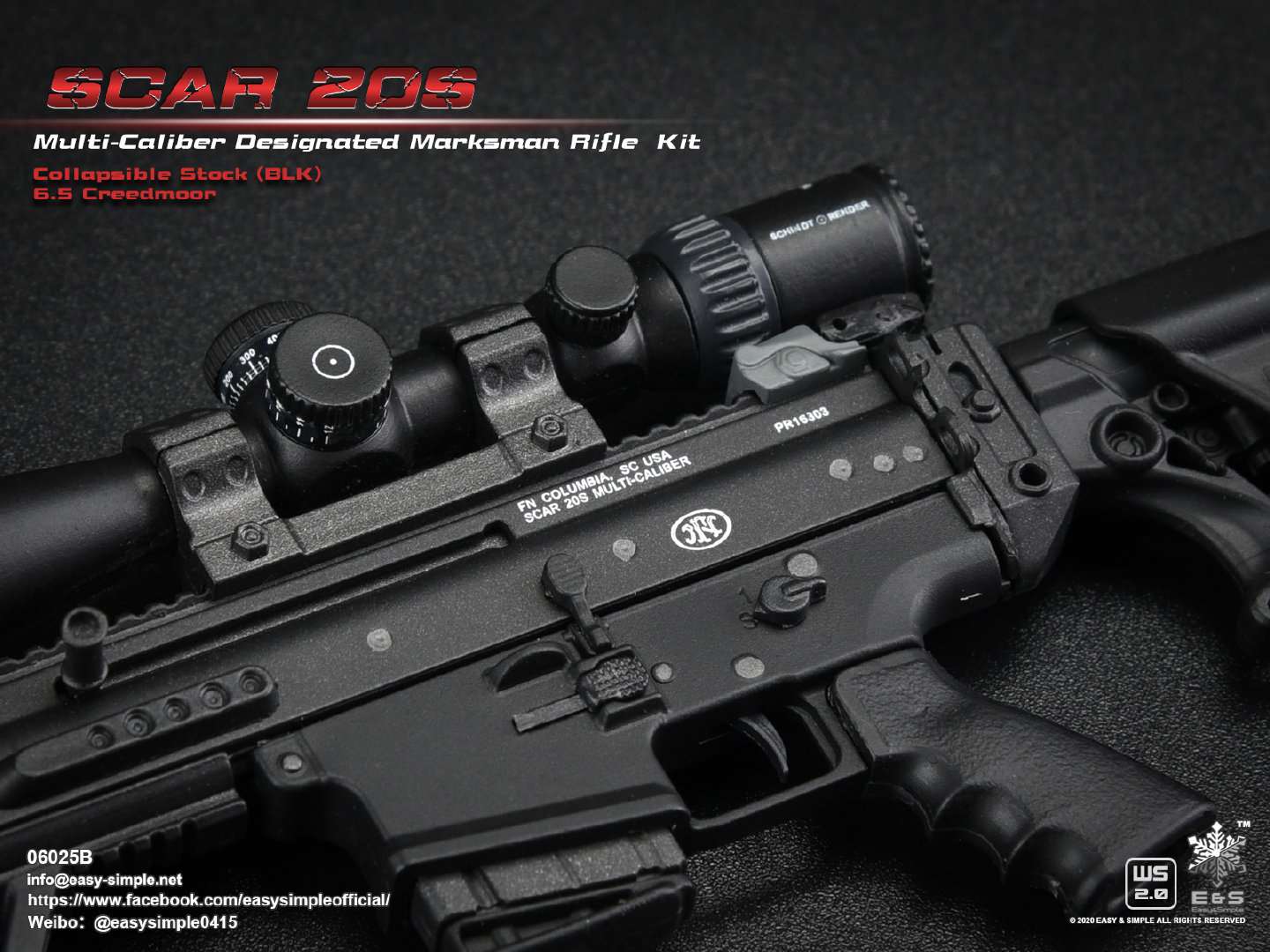 1/6 SCAR 20S series weapon