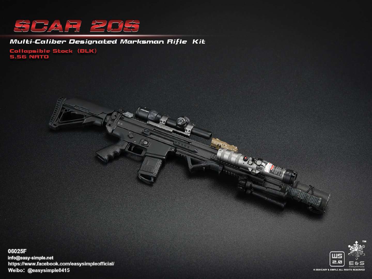 1/6 SCAR 20S series weapon