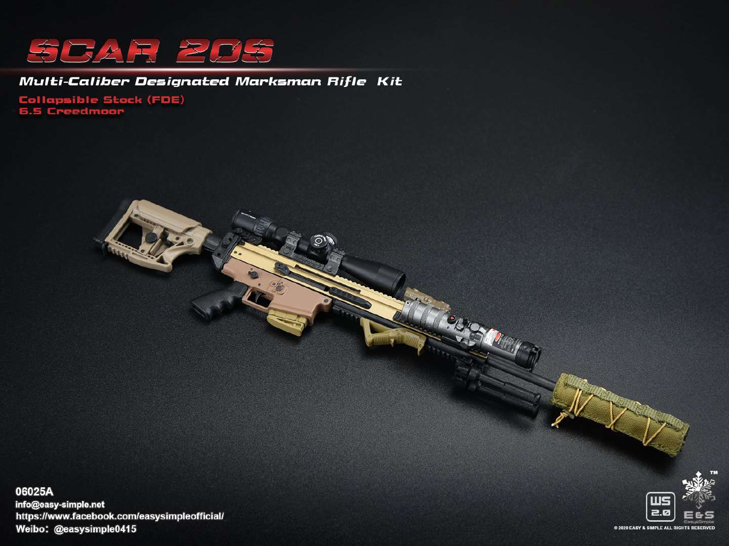 1/6 SCAR 20S series weapon