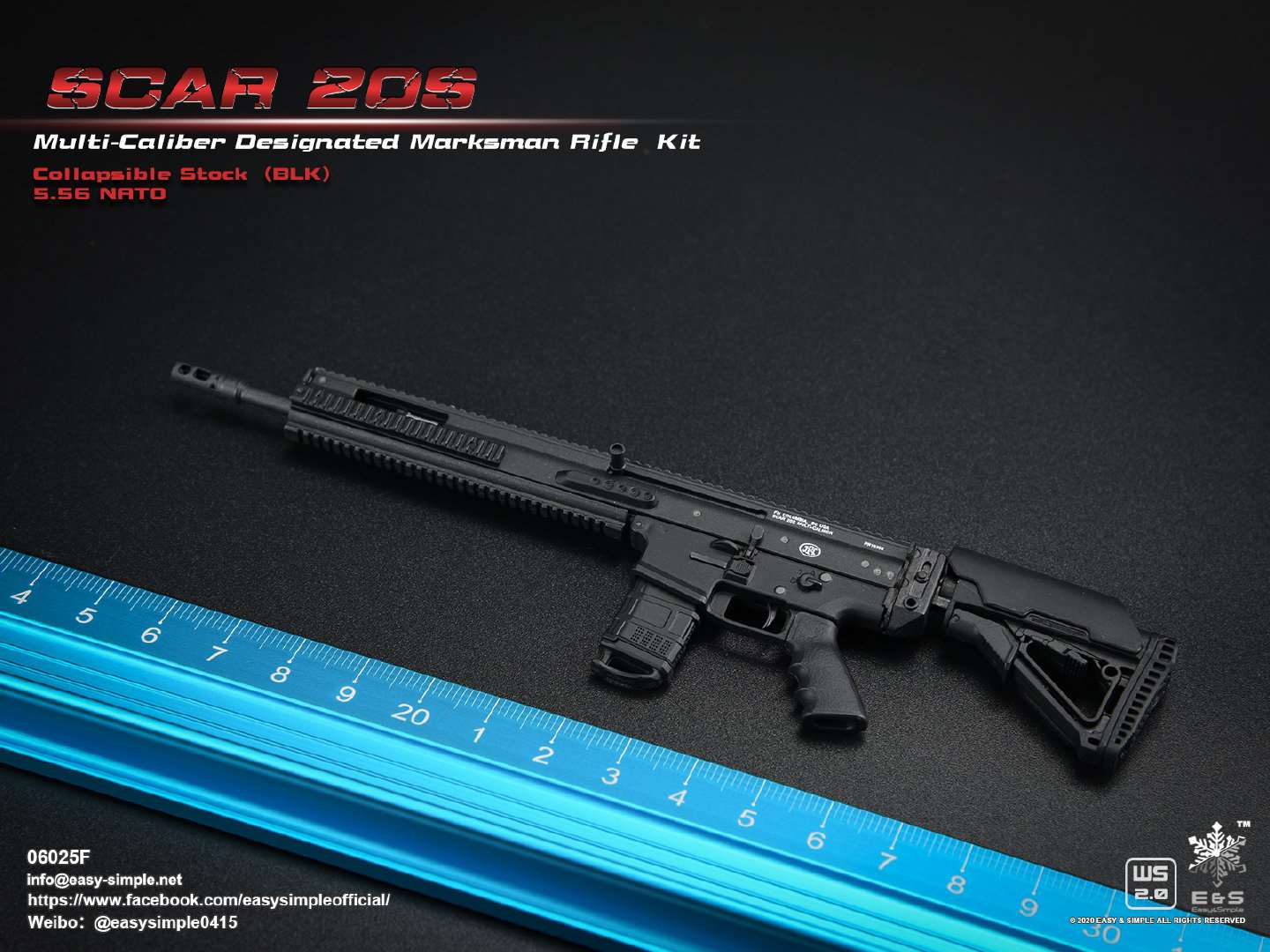 1/6 SCAR 20S series weapon