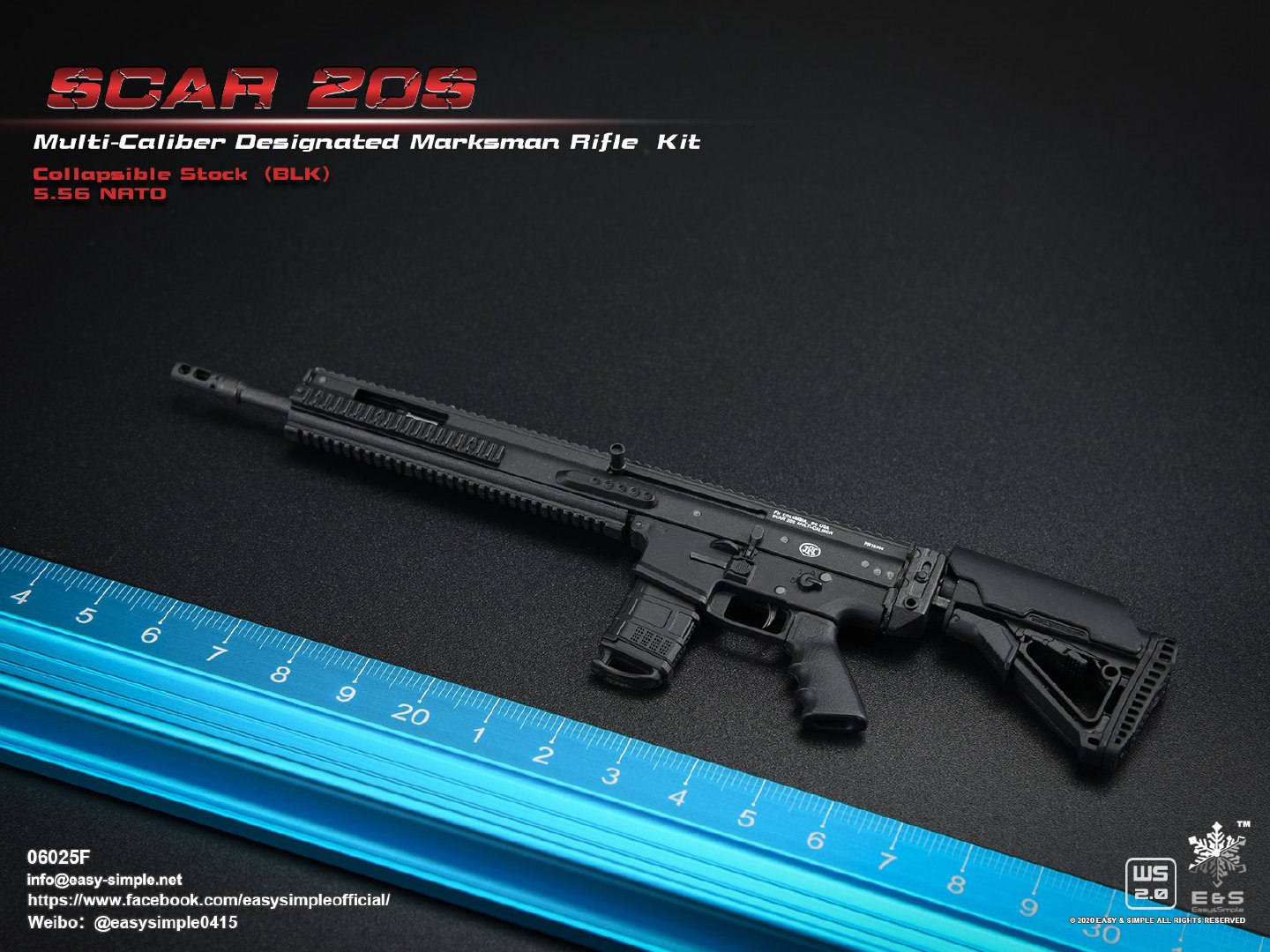 1/6 SCAR 20S series weapon