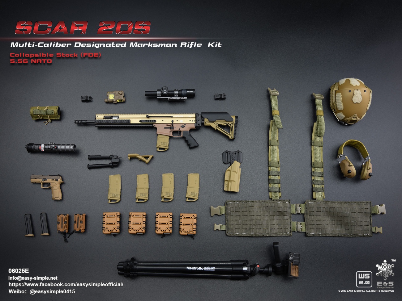 1/6 SCAR 20S series weapon