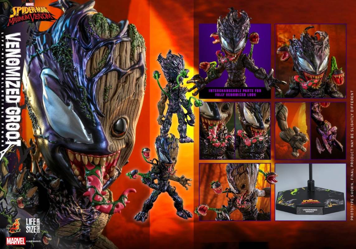 (Spider-Man: Maximum Venom) Venom Groot 1/1 scale collection figure