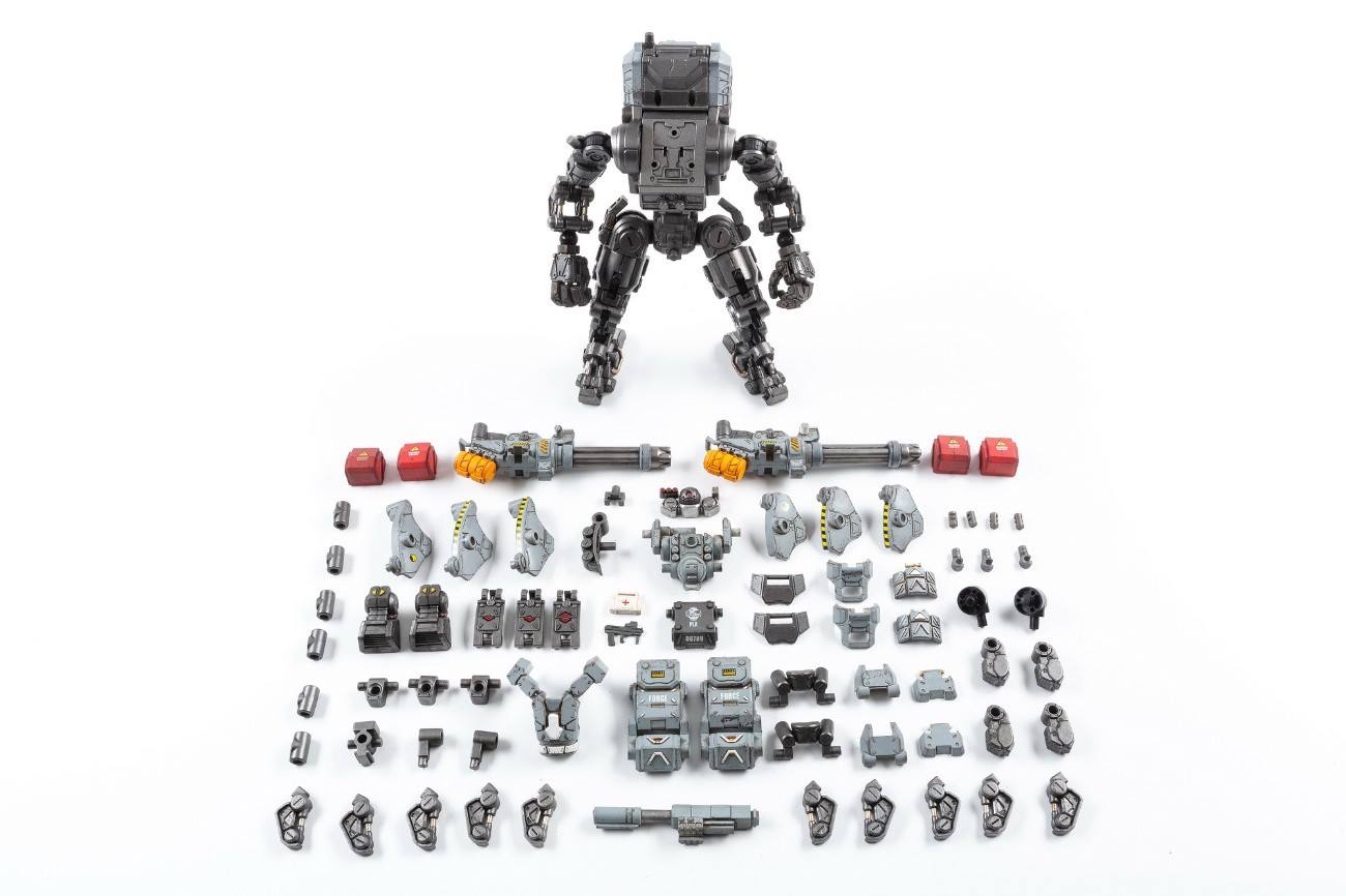 JT0418 1/25 : STEEL BONE H-05 Heavy firepower MECHA (gray)