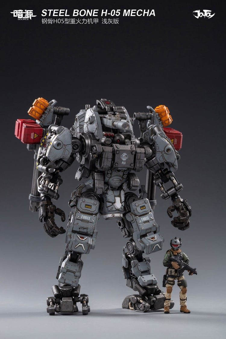 JT0418 1/25 : STEEL BONE H-05 Heavy firepower MECHA (gray)