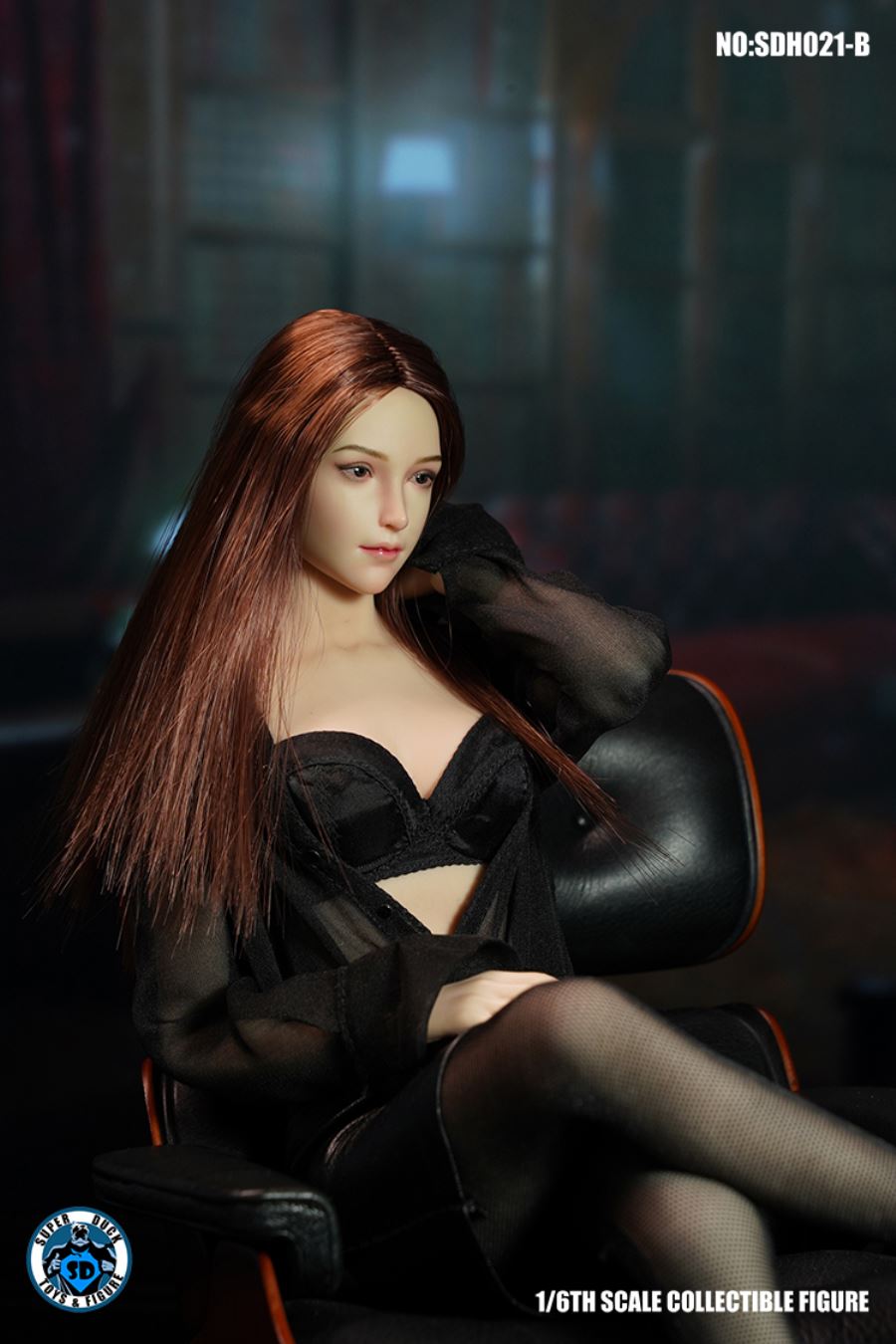 1/6 SDH021 Female Head Sculpture (Five Type - ABCDE)