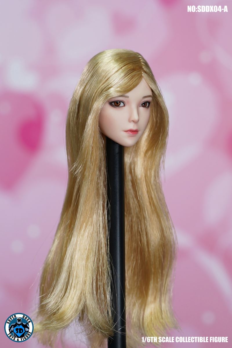 Eye-moving Female Head Sculpture 1/6