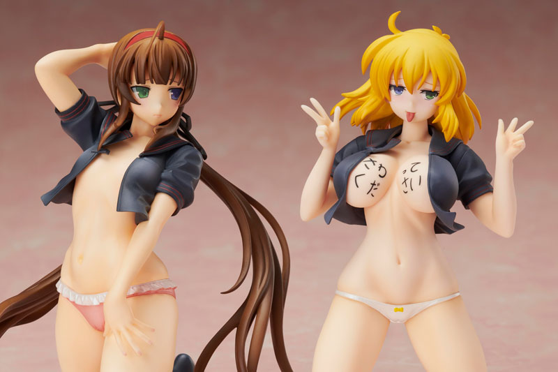 Senran Kagura NEW WAVE G Burst Reproduction Edition Ryobi x Ryona Bare Body Sailor Uniform Ver. Set 1/10