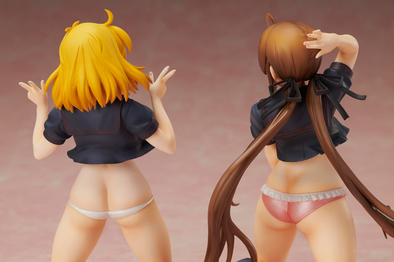 Senran Kagura NEW WAVE G Burst Reproduction Edition Ryobi x Ryona Bare Body Sailor Uniform Ver. Set 1/10