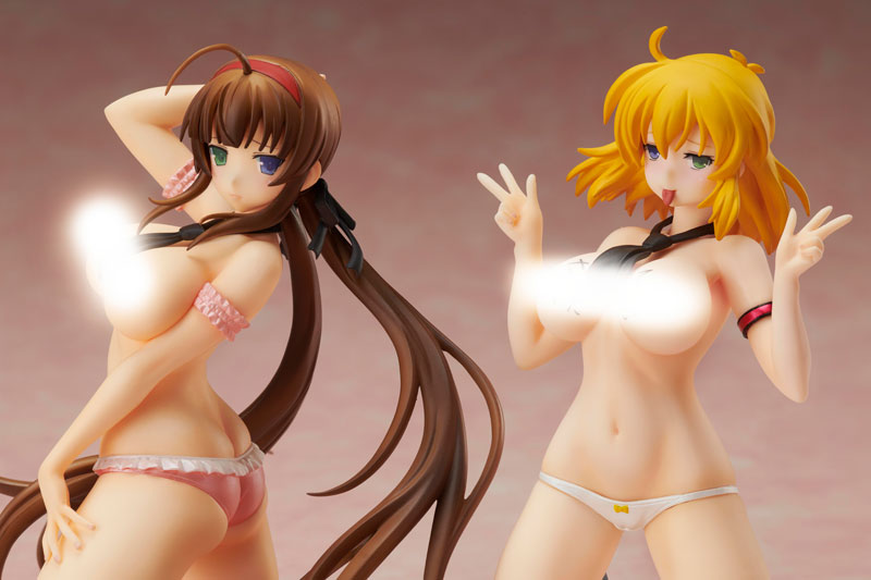 Senran Kagura NEW WAVE G Burst Reproduction Edition Ryobi x Ryona Bare Body Sailor Uniform Ver. Set 1/10