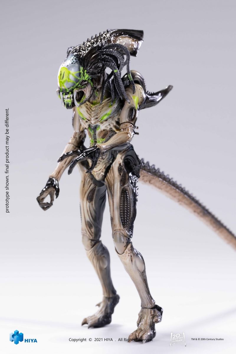 HIYA Extreme Mini Series 1/18 Alien vs. Predator 2 Battle Damaged Iron-Blooded Alien