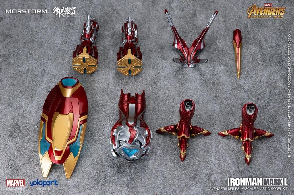Morstorm x Eastern Model Iron Man Mark 50 1/9 Scale Model Kit – Avengers Infinity Wars