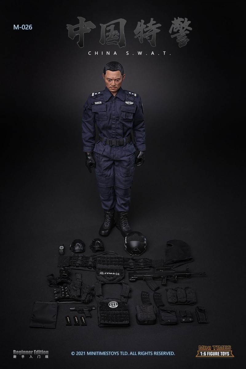1/6 Chinese SWAT movable doll