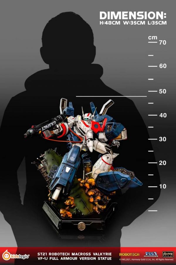 ST21 Robotech Macross Valkyrie VF-1J Full Armour Version Statue