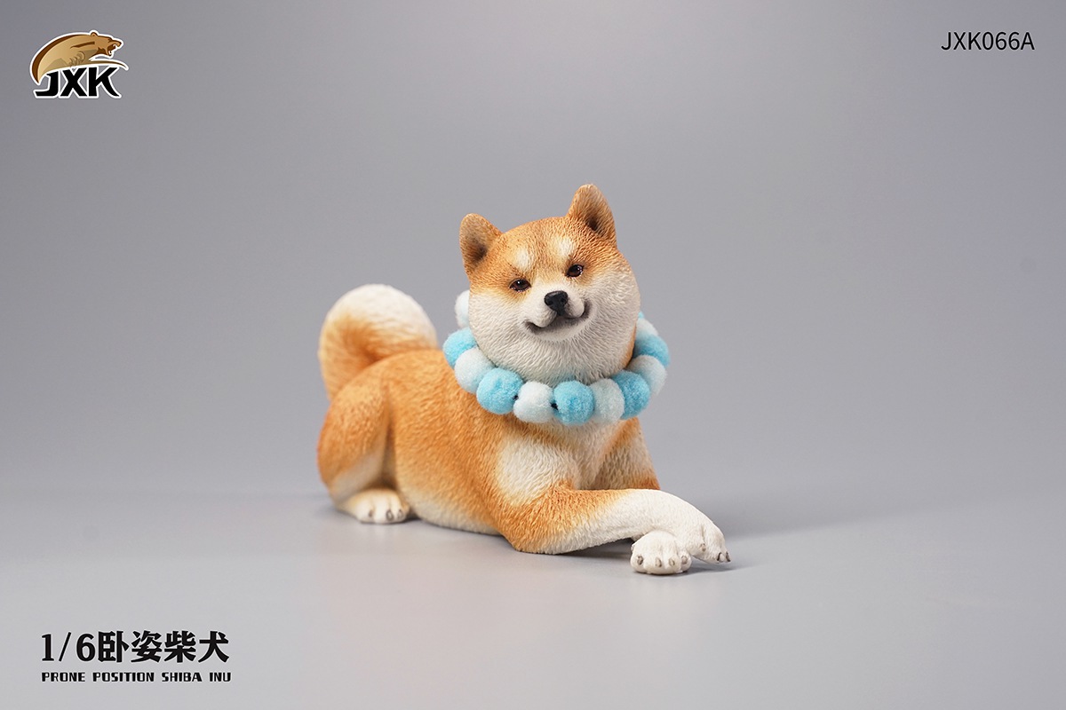 JXK066 Recumbent Shiba Inu 1/6
