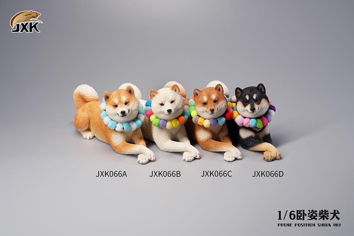 JXK066 Recumbent Shiba Inu 1/6