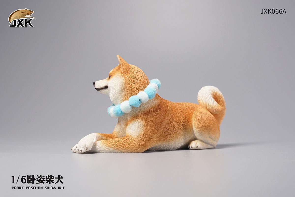 JXK066 Recumbent Shiba Inu 1/6