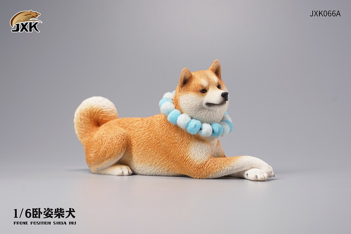 JXK066 Recumbent Shiba Inu 1/6