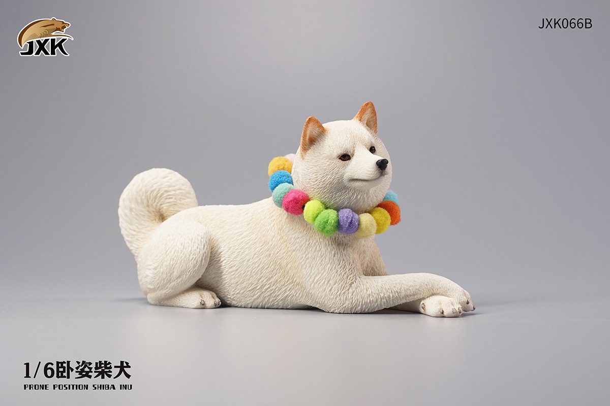 JXK066 Recumbent Shiba Inu 1/6