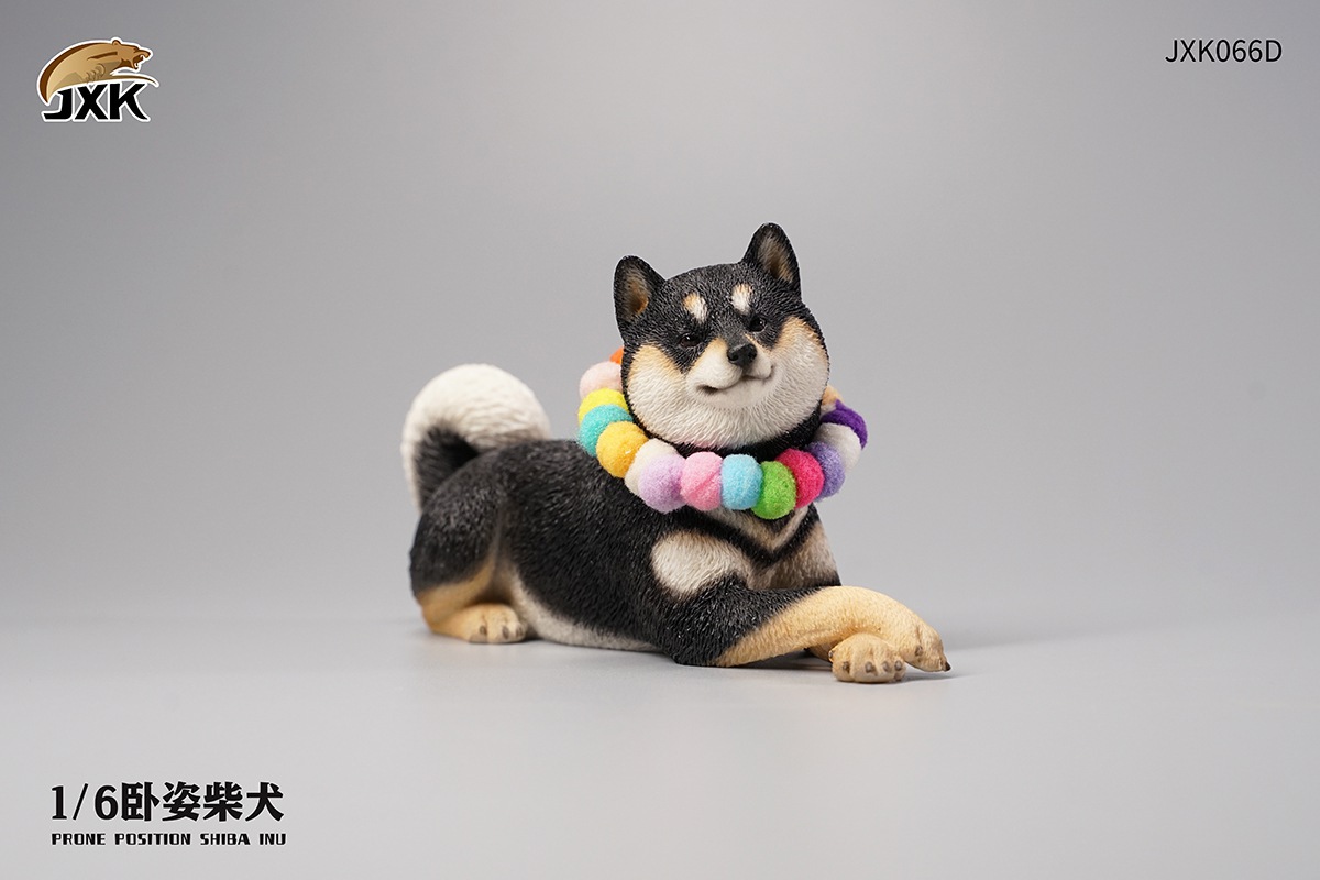 JXK066 Recumbent Shiba Inu 1/6