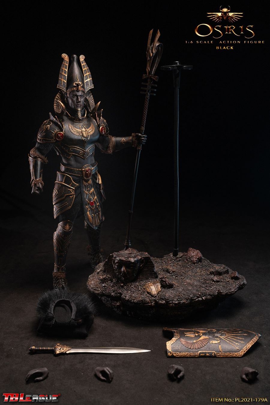 Egyptian God Series - Osiris [Black/Green/Silver] 1/6
