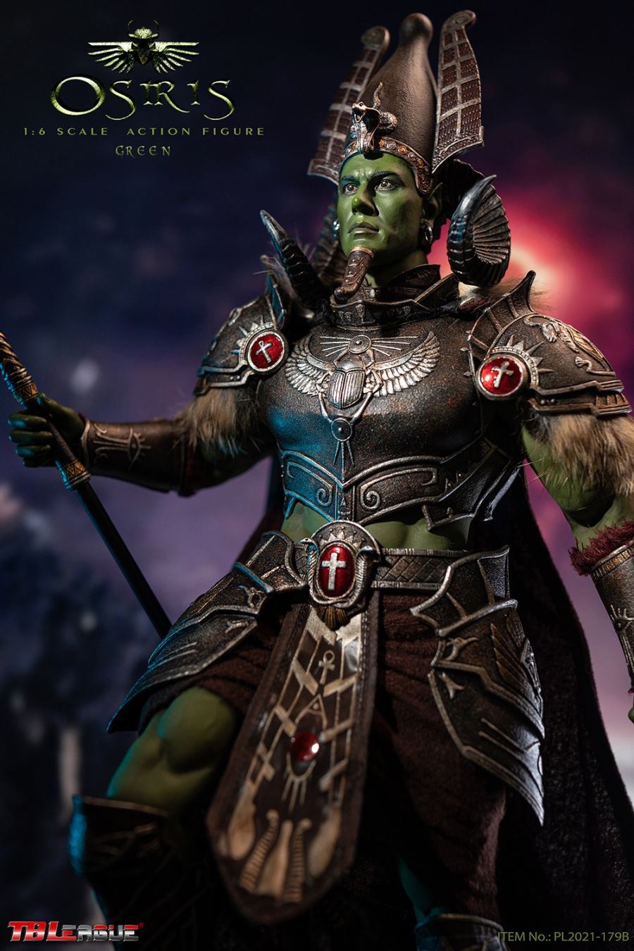 Egyptian God Series - Osiris [Black/Green/Silver] 1/6