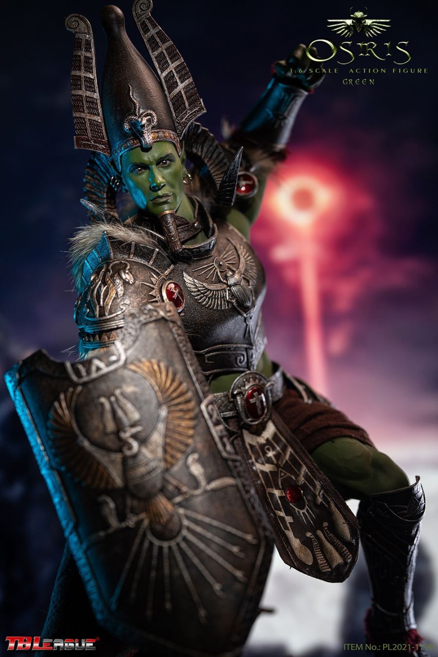 Egyptian God Series - Osiris [Black/Green/Silver] 1/6