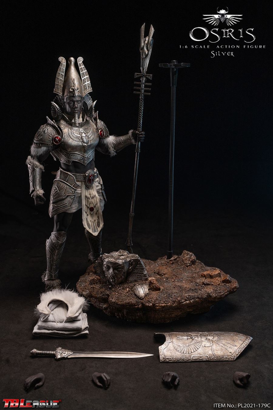 Egyptian God Series - Osiris [Black/Green/Silver] 1/6