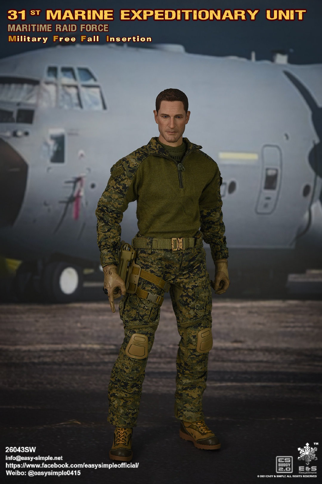 Marine Expeditionary Unit Maritime Raid Force Military Free Fall Insertion 1/6