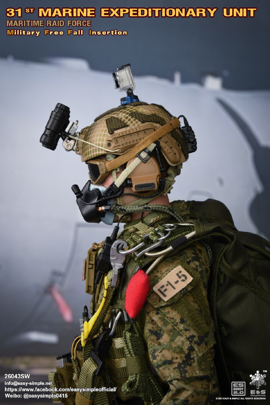 Marine Expeditionary Unit Maritime Raid Force Military Free Fall Insertion 1/6