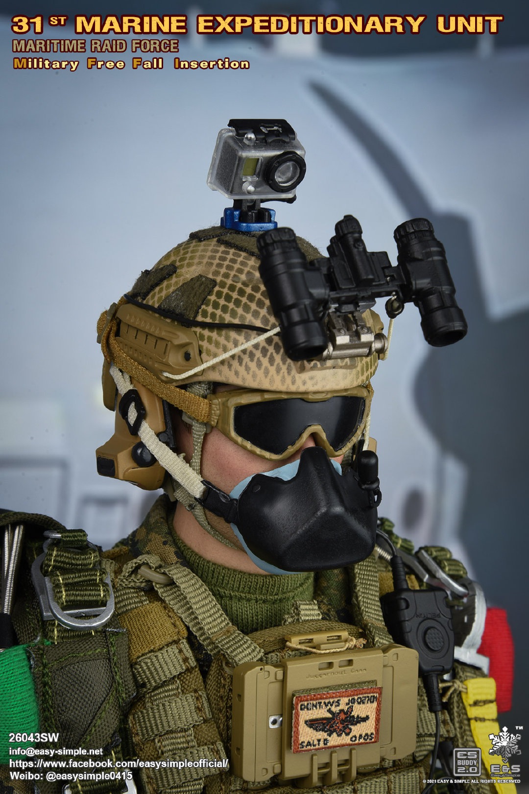 Marine Expeditionary Unit Maritime Raid Force Military Free Fall Insertion 1/6