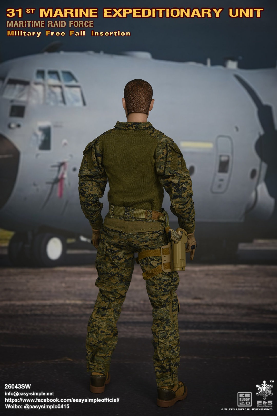 Marine Expeditionary Unit Maritime Raid Force Military Free Fall Insertion 1/6