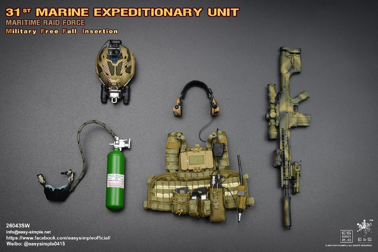 Marine Expeditionary Unit Maritime Raid Force Military Free Fall Insertion 1/6