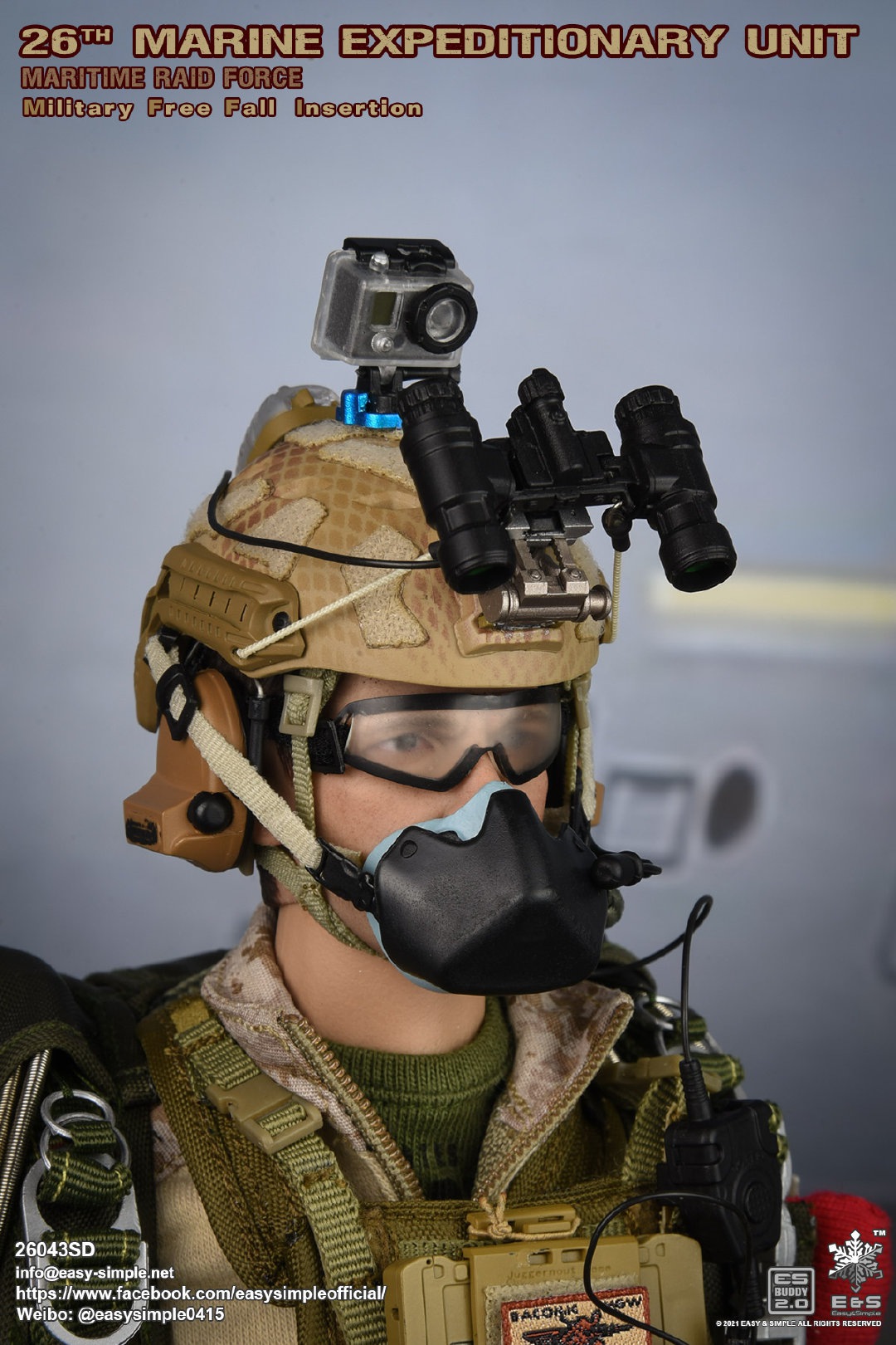 Marine Expeditionary Unit Maritime Raid Force Military Free Fall Insertion 1/6