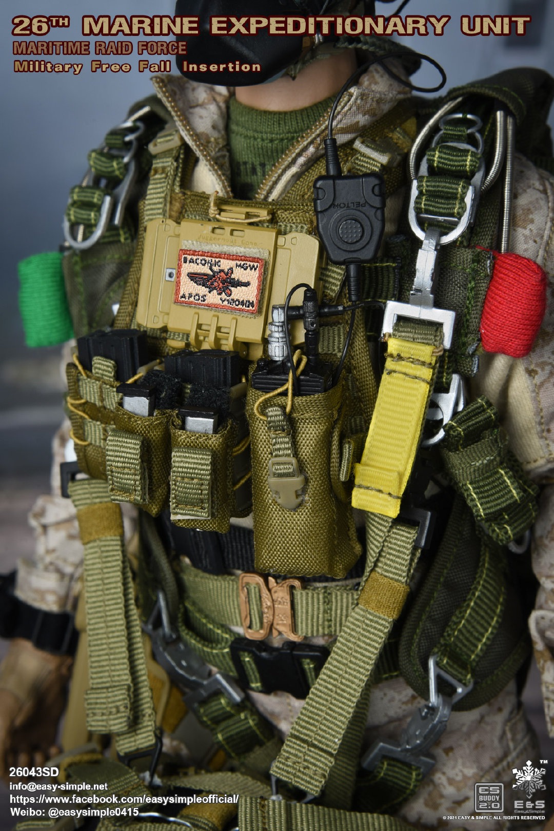 Marine Expeditionary Unit Maritime Raid Force Military Free Fall Insertion 1/6