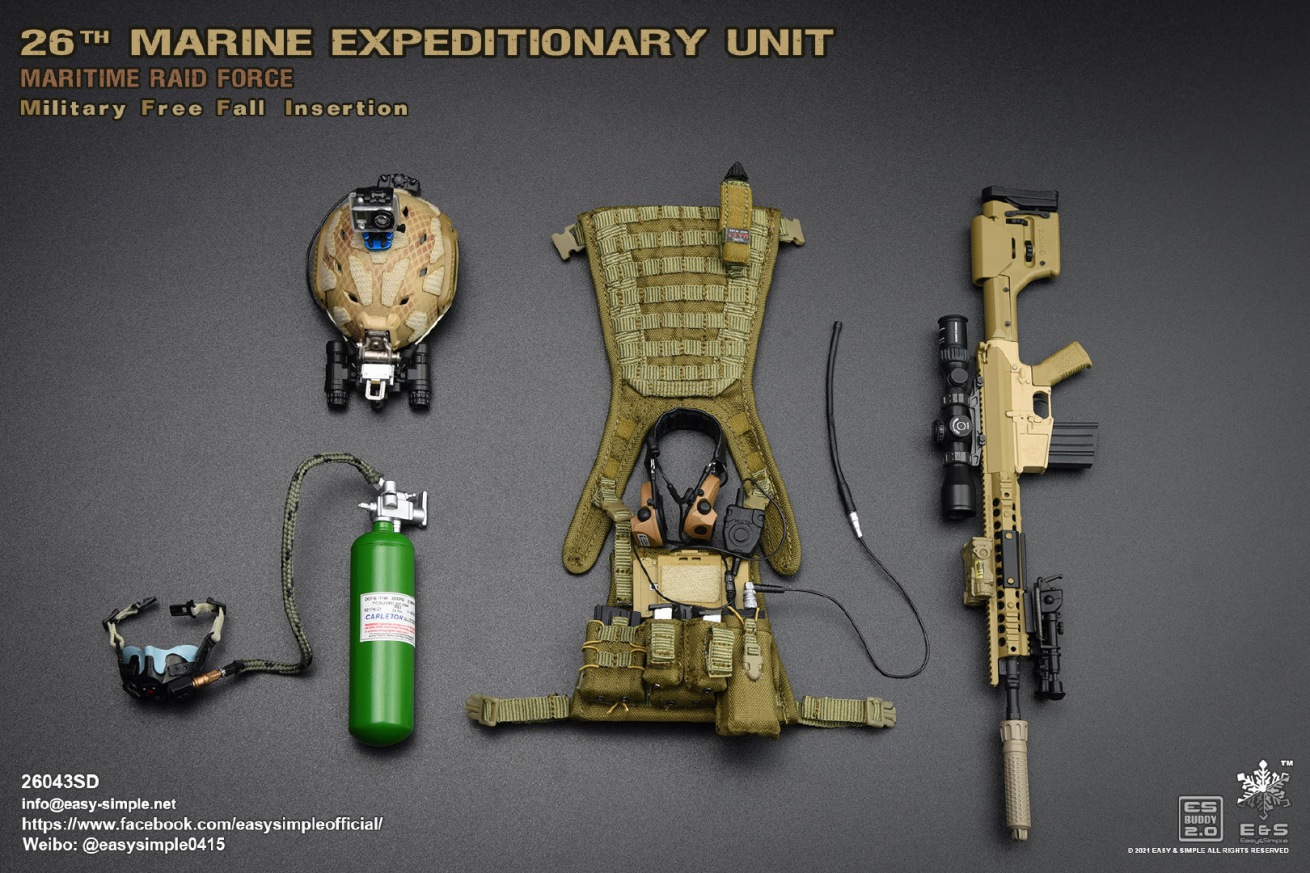 Marine Expeditionary Unit Maritime Raid Force Military Free Fall Insertion 1/6
