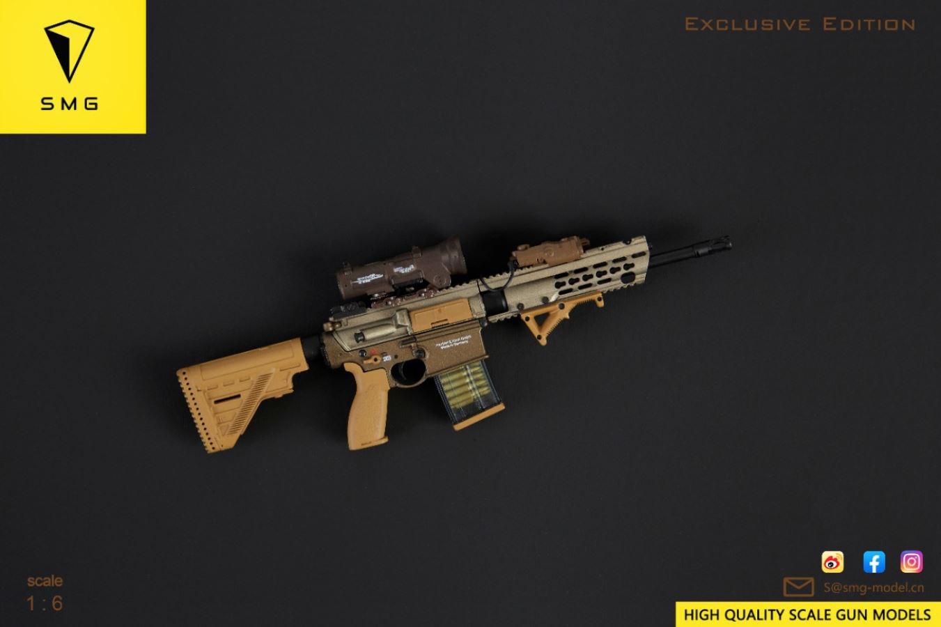 MR308 A3 Weapon Model 1/6