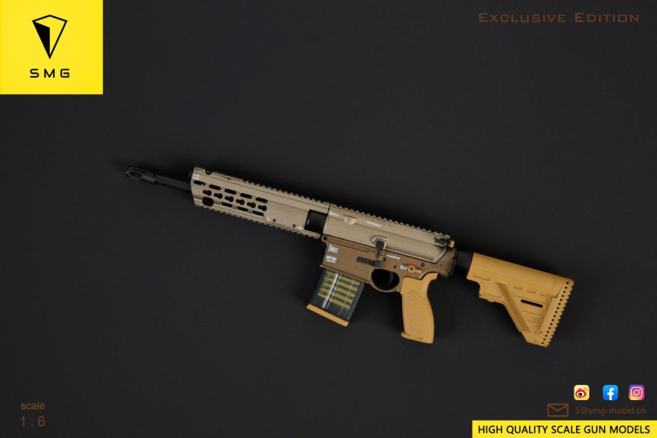 MR308 A3 Weapon Model 1/6