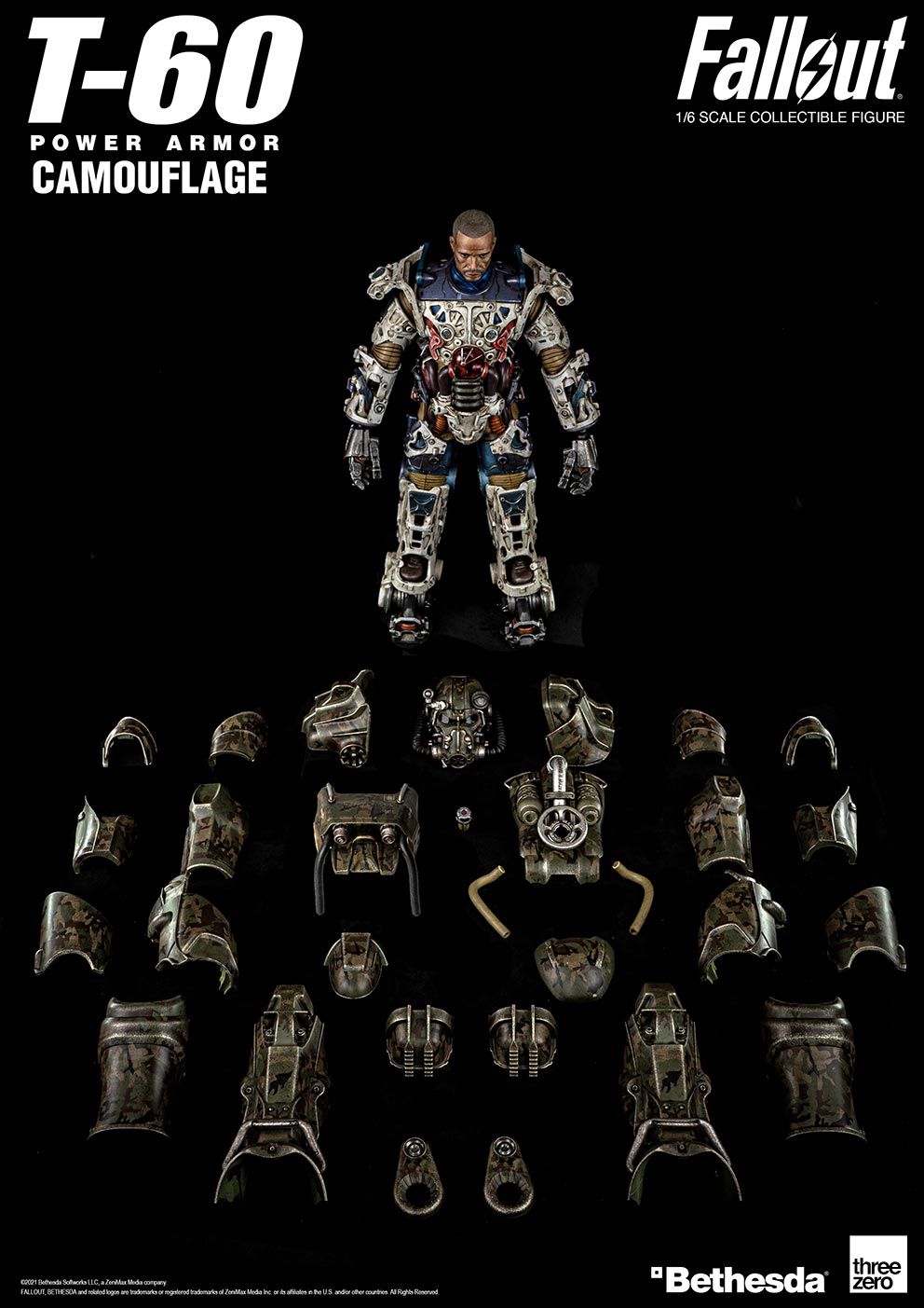 Fallout T-60 camouflage / power armor 1/6